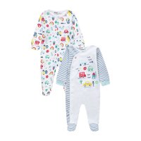 Stop 3B: 2 Pack Sleepsuits (0-12 Months)